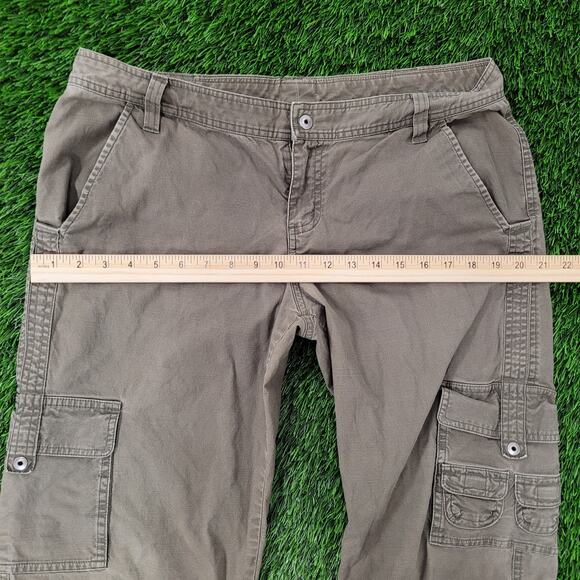 Columbia Utility Cargo Pants Womens 12 34x31 Faded Ripstop Baggy - Picture 13 of 16